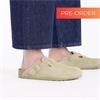 Birkenstock Boston Suede Leather Slipper - Faded Khaki